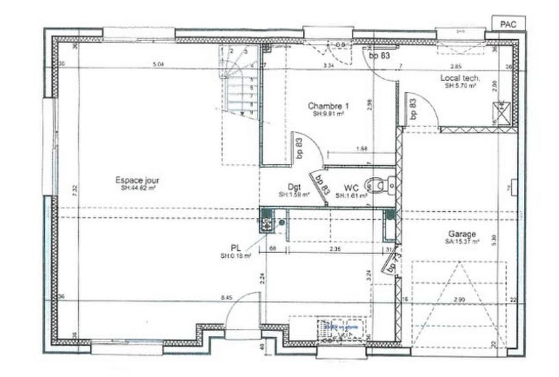  Vente Terrain + Maison - Terrain : 801m² - Maison : 113m² à L'Habit (27220) 