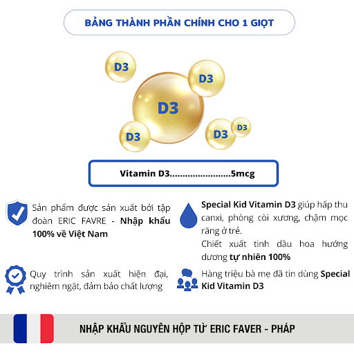 SPECIAL KID VITAMINE D3 - Bổ sung Vitamin D3 - Nhập khẩu Pháp (20ml)