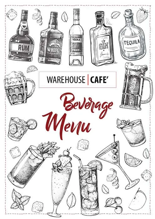 Warehouse Cafe menu 