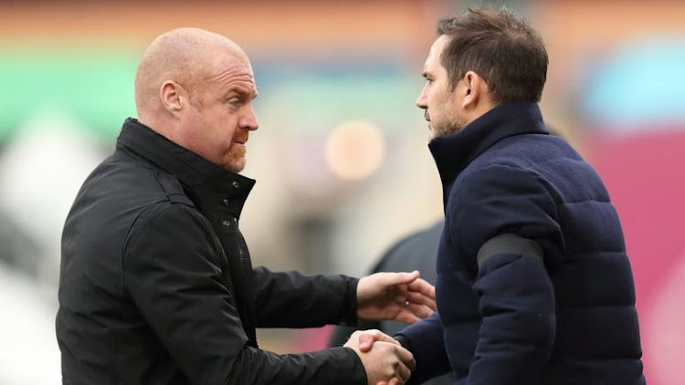 Dyche (left) was one of the main contenders to replace Lampard (right) along with Marceloa Bielsa