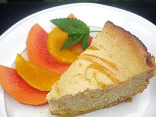 Click Here for Recipe: Mango-Swirl Key Lime Pie in Coco-Macadamia Crust