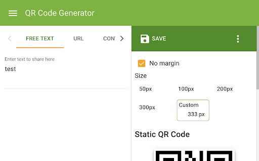 Generator margin Static Code 