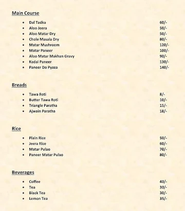 Akshita Tiffin & Food Hub menu 