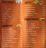 Cafe Indiana menu 1