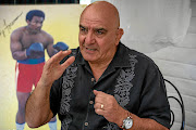 Stan Christodoulou, the legendary   boxing referee and judge, at his home. 