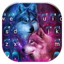 Baixar Neon Wolf Galaxy Keyboard Theme Instalar Mais recente APK Downloader