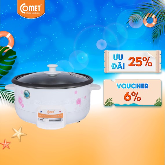 [Mã Elcmvip1 Giảm 10% Đơn 699K] Nồi Lẩu Điện Comet Cm7731