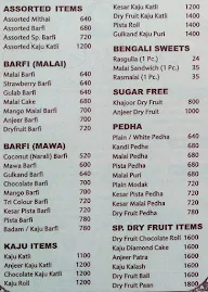 Panshikar menu 1