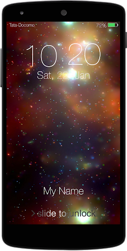 Starry Keypad Lock Screen