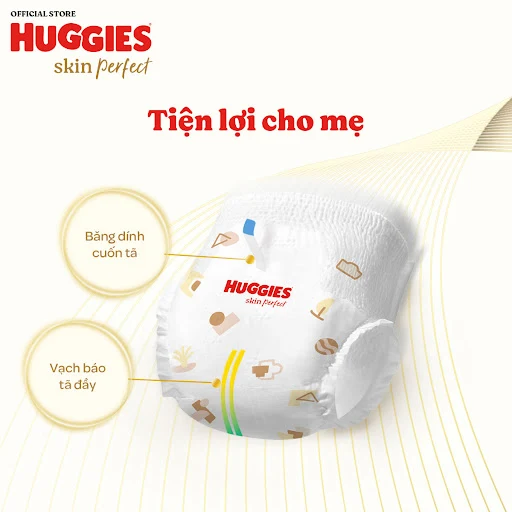 Tã-bỉm quần Huggies Skin Perfect M Super Jumbo 70+6 miếng