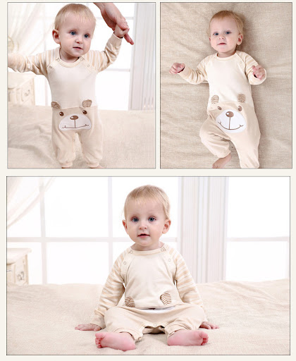 Title 5, Spring and Autumn Thin Newborn One-Piece Clothe...