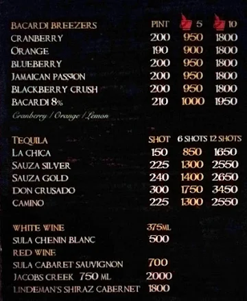 Mucchad Bhaijaan menu 