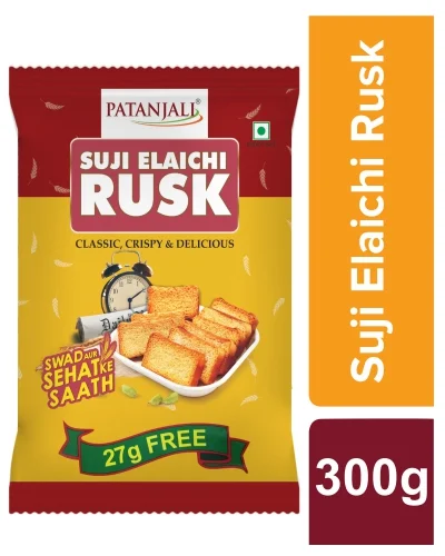 Patanjali Suji Elaichi Rusk - 300 gm