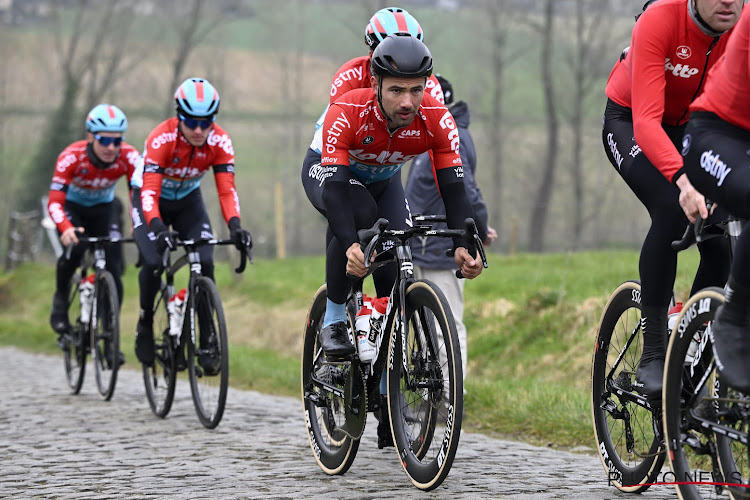 Victor Campenaerts pakt in de Omloop Het Nieuwsblad met een speciale fiets uit