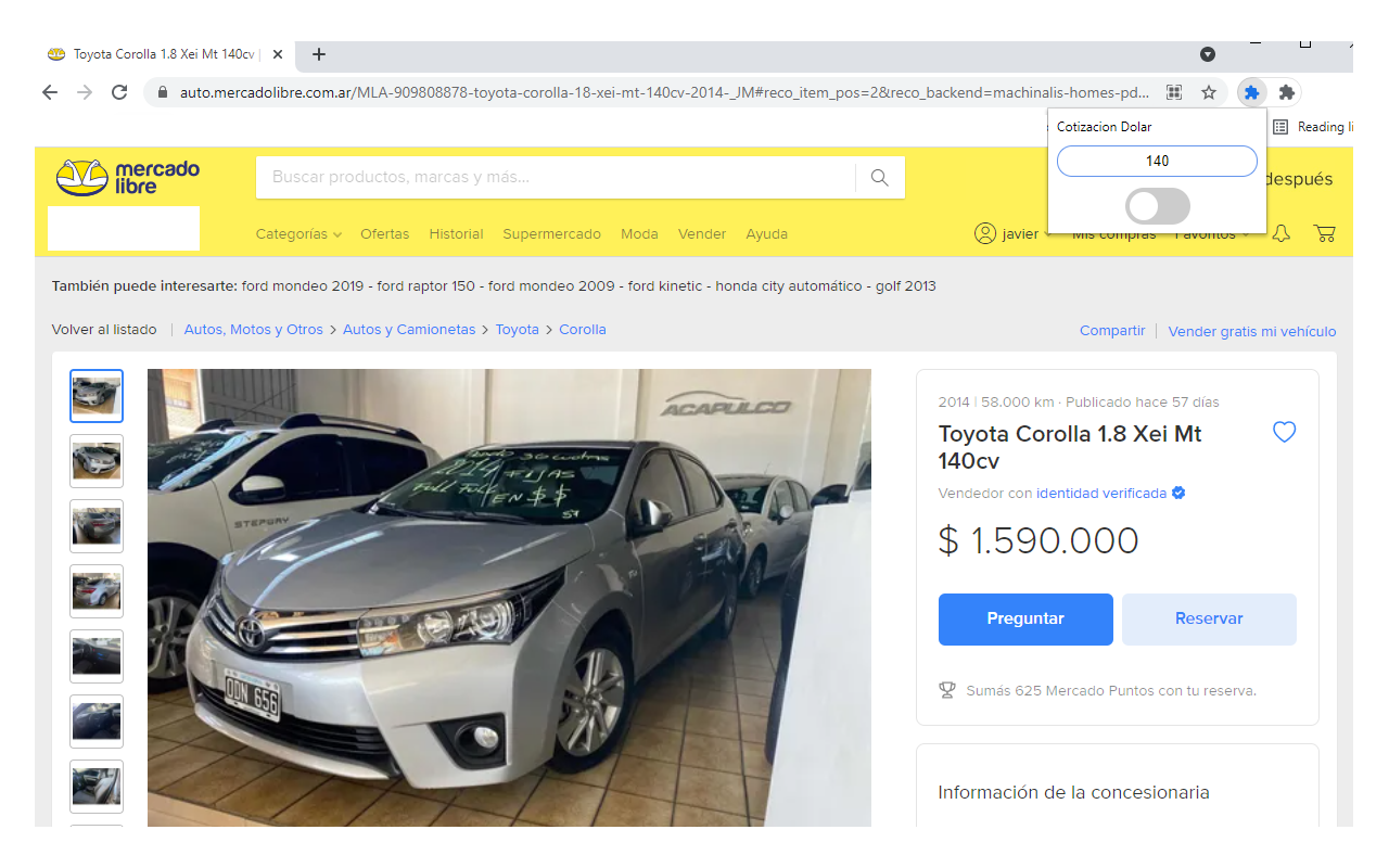 Dolarizar MercadoLibre Preview image 0