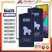 Kính Cường Lực Baiko Samsung M53 M33 M23 M13 M62 M52 M51 M32 M12 M22 M21 M30S Cao Cấp Siêu Bền Full Màn - Phụ Kiện Ati