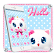 Pink Blue Kitty Princess icon