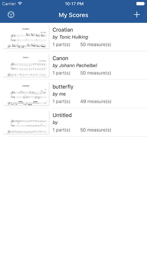 Android application Notation Pad screenshort