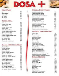 Dosa+ 99 Variety menu 1