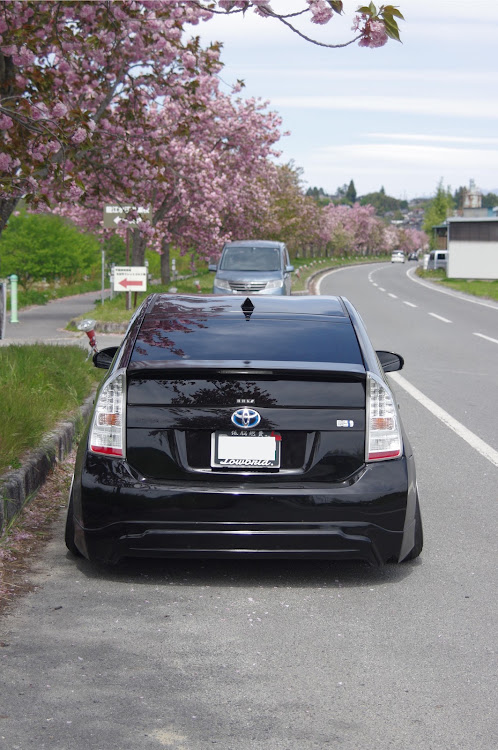 プリウスのzvw30・桜とコラボ・ガールズオーナー・プリウス30・車好きと繋がりたいに関するカスタム事例の投稿画像1枚目