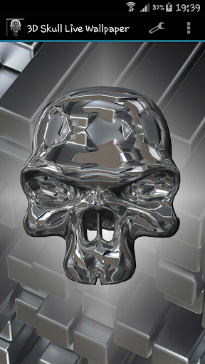 3D Skull Live Wallpaper