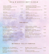 Zoca Cafe menu 1