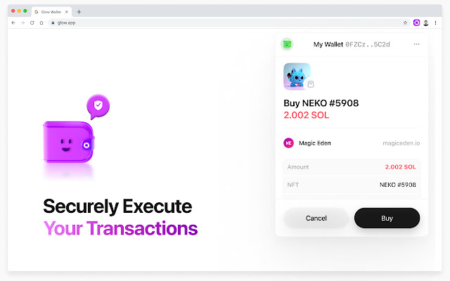 Glow - Solana Wallet BETA chrome extension