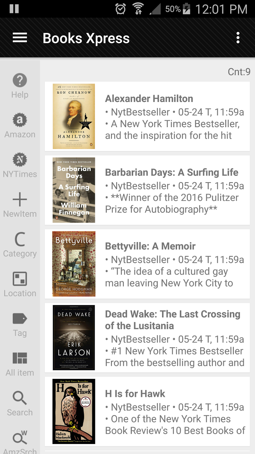 Books &amp; Inventory Pro Screen 1