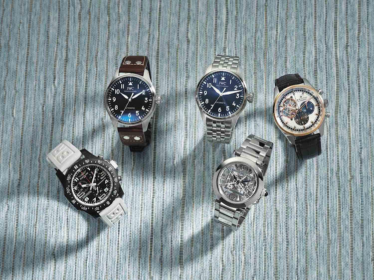 Breitling Endurance Pro; IWC Big Pilot’s Watch 43; IWC Big Pilot’s Watch 43; Zenith El Primero Chronomaster 42mm; Cartier Pasha 41mm.