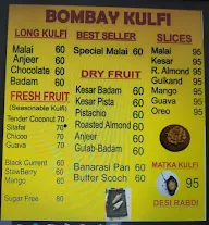 Bombay Kulfi menu 1