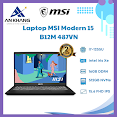 Laptop Msi Modern 15 B12M - 487Vn (Core I7 1255U/ 16Gb/ 512Gb Ssd/ Intel Iris Xe Graphics/ 15.6Inch Full Hd/ Windows 11 Home/ Black) - Hàng Chính Hãng - Bảo Hành 24 Tháng