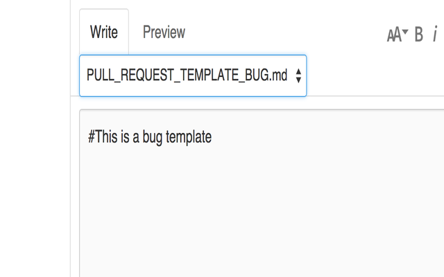 Github PR Template Picker Preview image 2