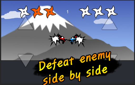 Jumping Ninja Fight  Two Player Game