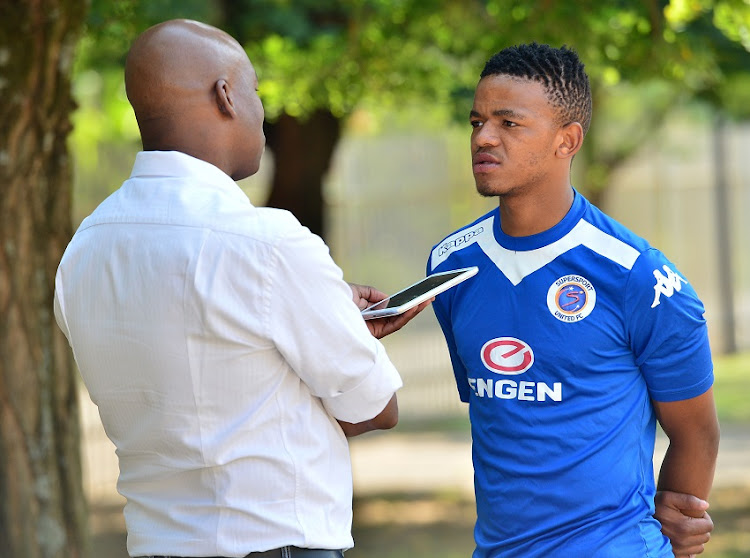 Teenage SuperSport United and South African Under-20 attacking midfielder Sipho Mbule.