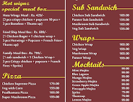 The Hot Wingz Cafe menu 2