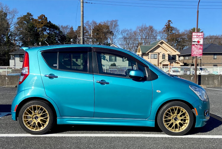 スプラッシュの修理から退院。・復活への道・ピンストライプ・デコライン貼り付け・試運転OKに関するカスタム事例の投稿画像1枚目