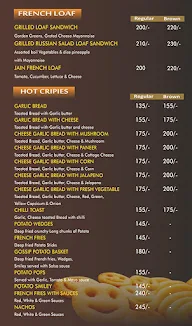 Gossip The Cafe Bar menu 1