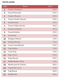 Hotel Kapil Family Restaurant & Bar menu 2