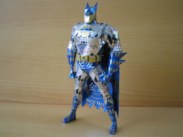Aluminium can Batman by Machaon | Ninjatoes' papercraft webpage
