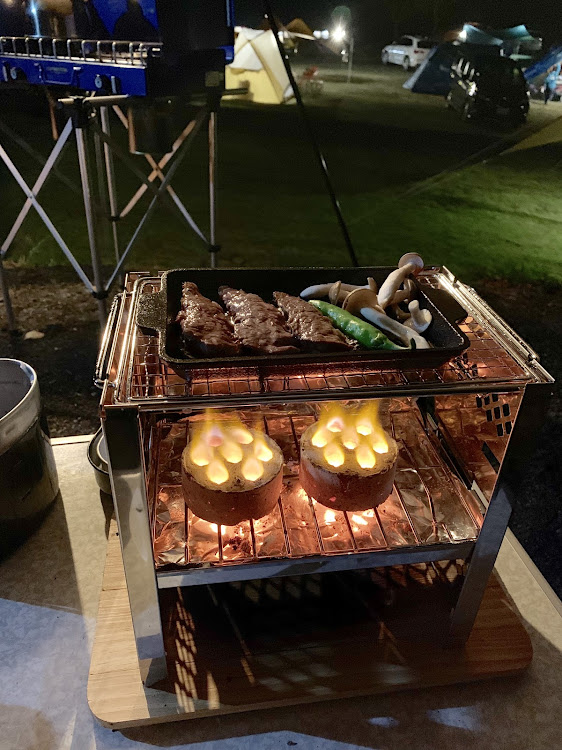 CX-8のキャンプ・浅間山・焼肉・ご飯失敗・焚き火に関するカスタム事例の投稿画像5枚目