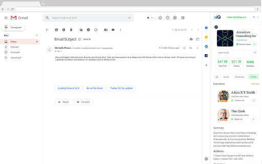 xiQ - Gmail Extension