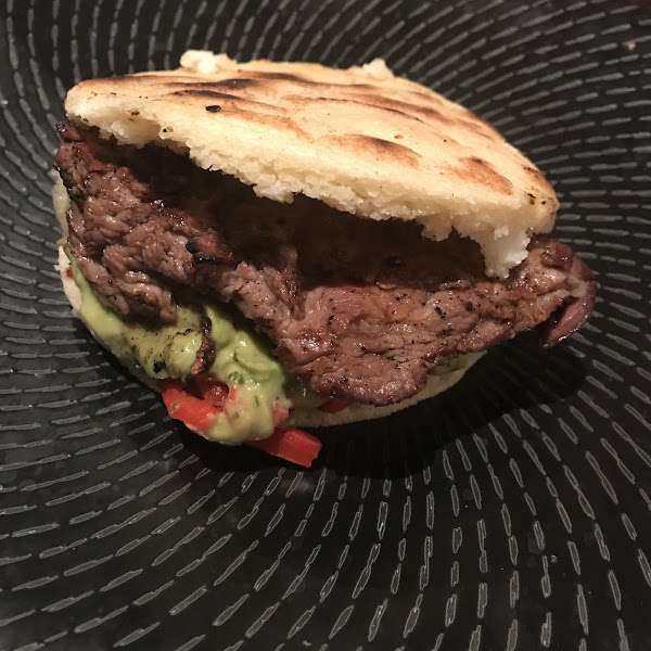 An arepa entree