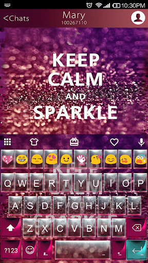 Keep Calm Emoji Keyboard Theme