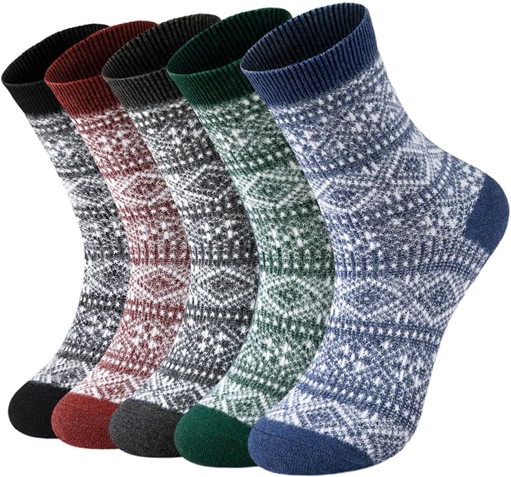 wool socks with designs
