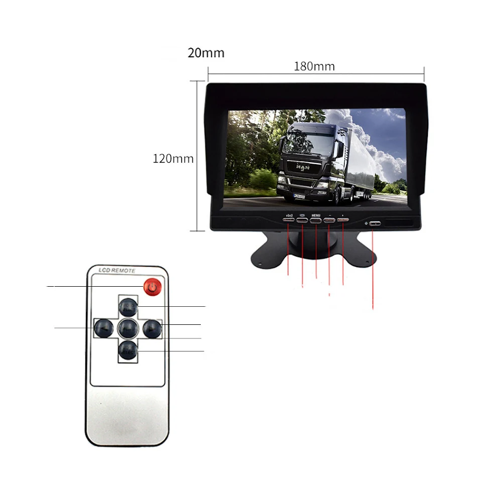 Duale AHD voor- en achtercamera recorder zonder licht nachtzicht. Zorgt voor heldere opnames, dag en nacht, voor maximale voertuigveiligheid.