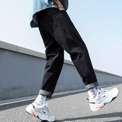 Title 6, Student Korean Straight Pants Mens Trendy Pant...