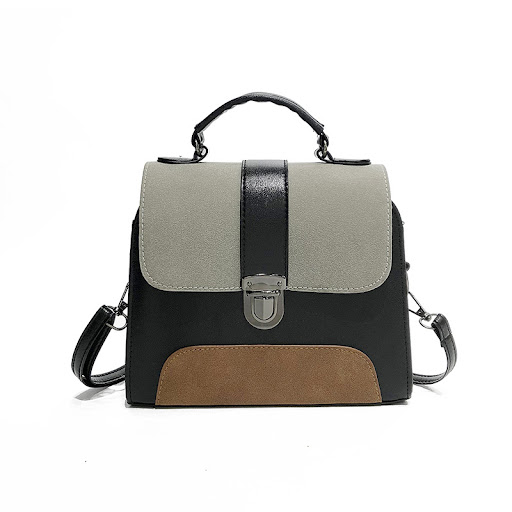 Title 14, Fashion Frosted Cover Contrast Color Bag. Styli...