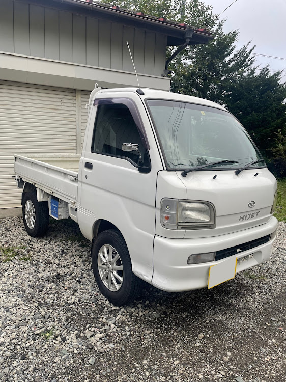 ハイゼットトラックのホイール交換。・後輩へ　少しは痩せたら？に関するカスタム事例の投稿画像1枚目