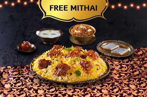 Shahi Non-Veg Biryani With FREE Dessert (Serves 1)