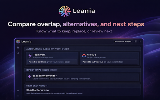 Leania — Tool Analyser screenshot 5
